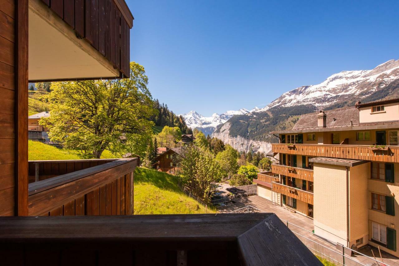 Roossi-Huus 3 Apartman Wengen Kültér fotó