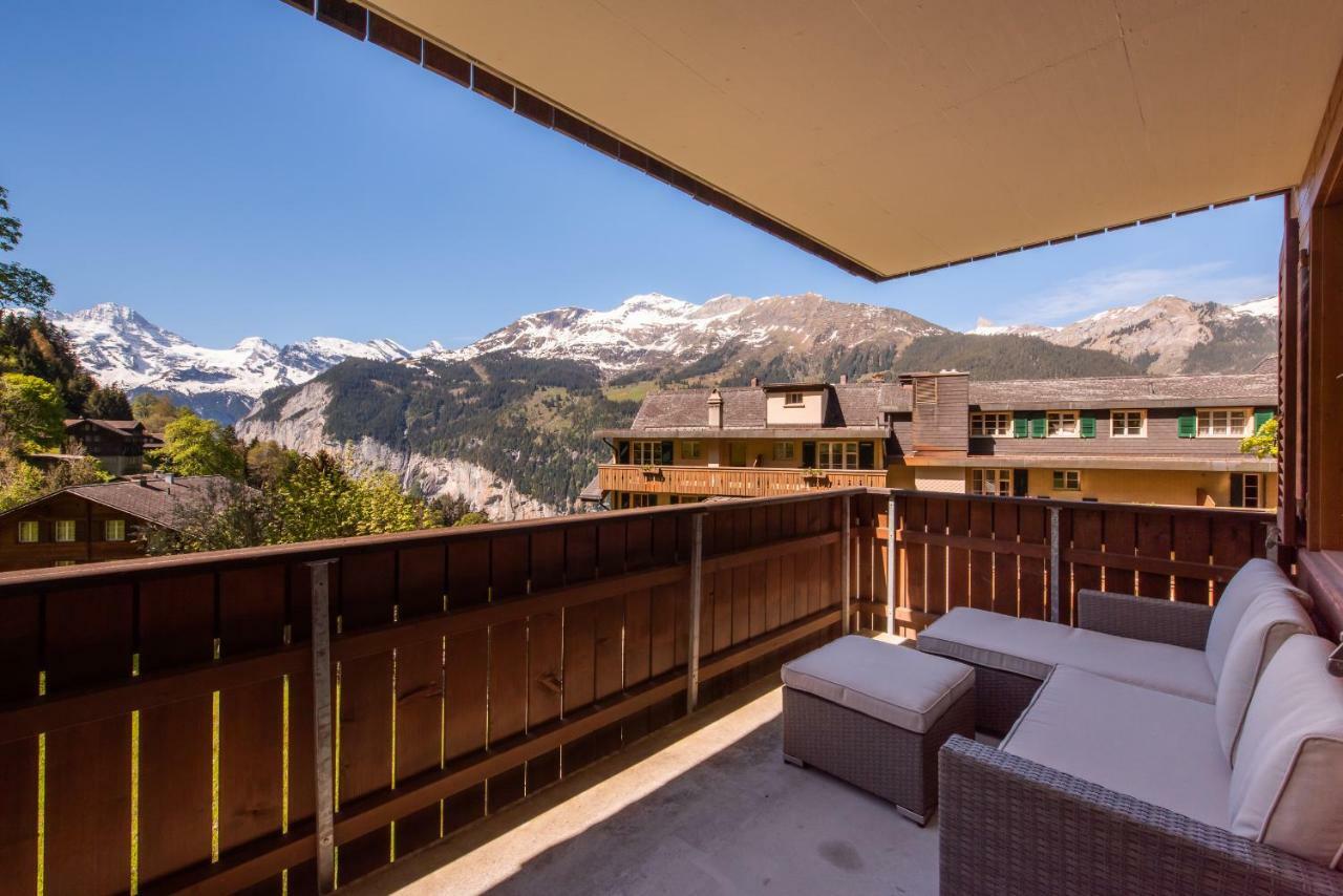 Roossi-Huus 3 Apartman Wengen Kültér fotó