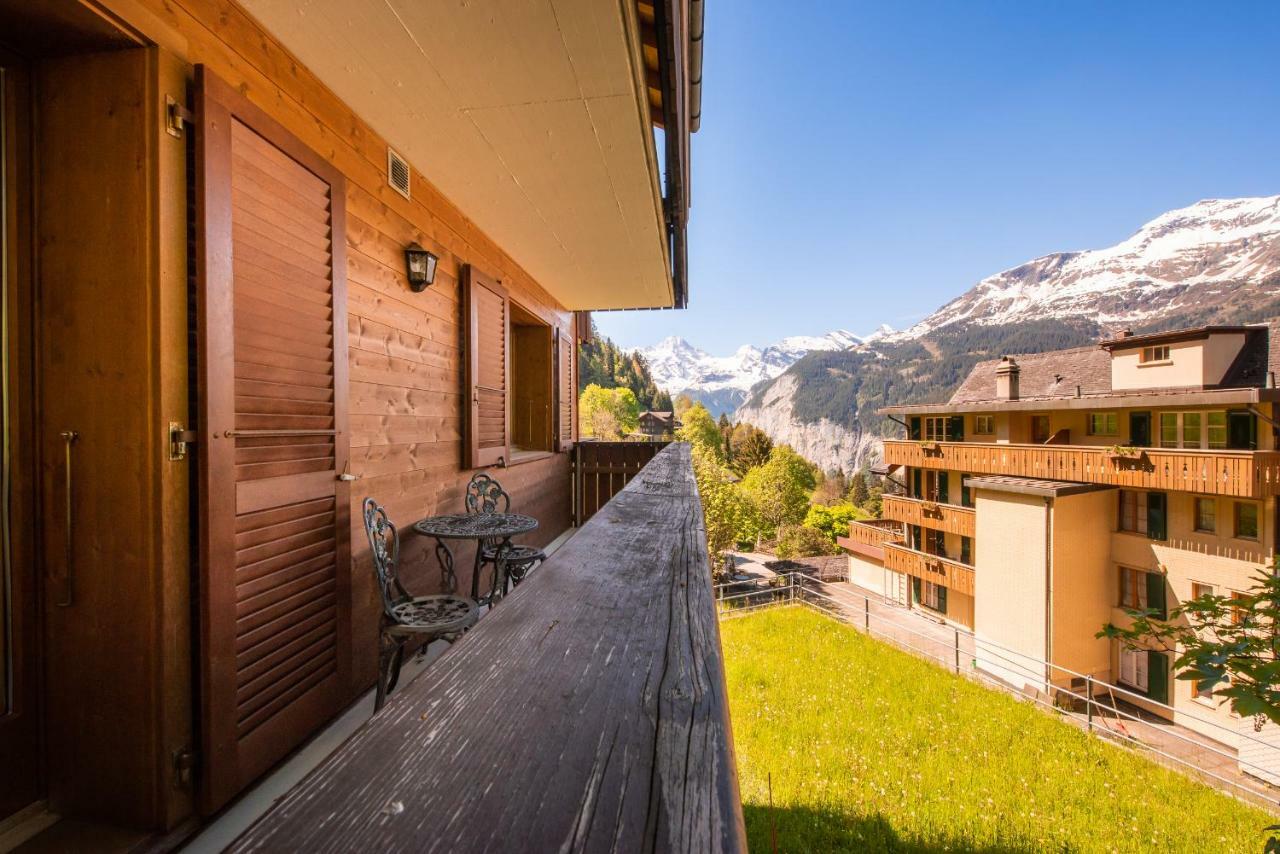 Roossi-Huus 3 Apartman Wengen Kültér fotó